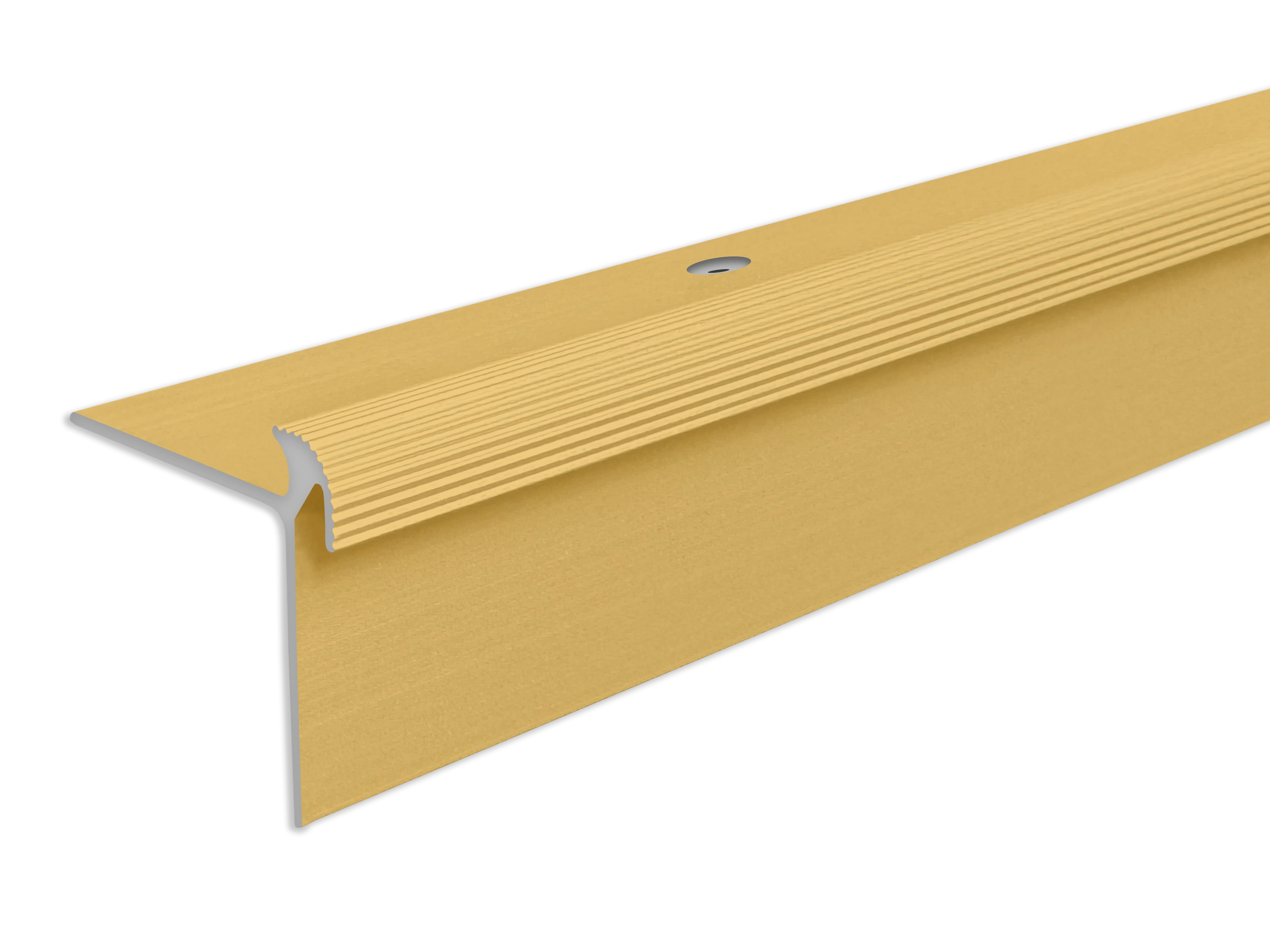 ufitec® Treppenkantenprofil beidseitig für Vinylböden für Belagshöhen von 5 mm - Alu eloxiert