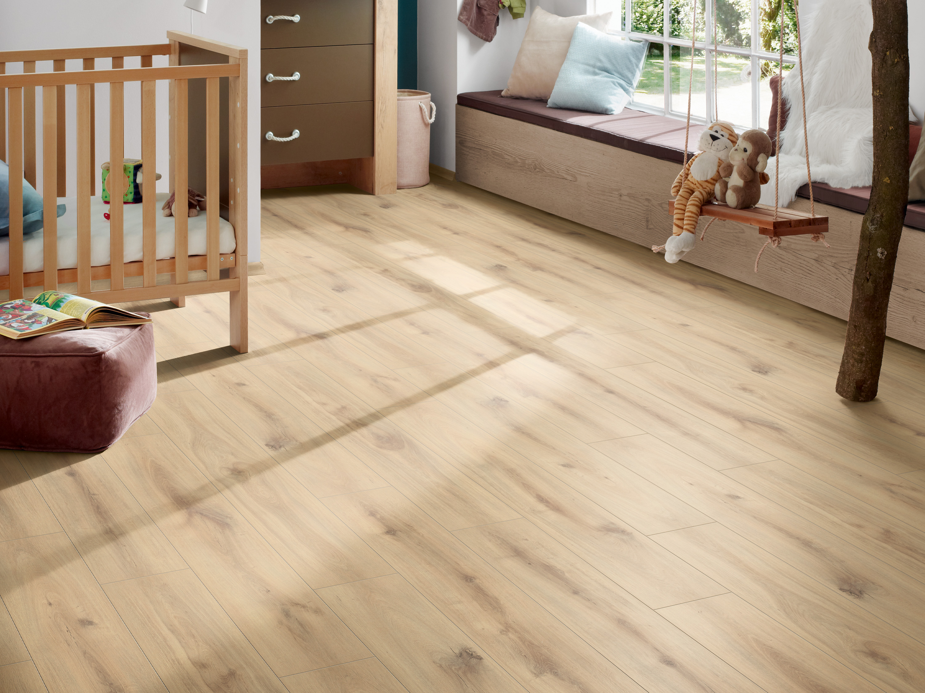 Klick Designboden Organic Oak K063 Organic Clever Silent 7 mm integr. Trittschalldämmung mit ORCA Technologie