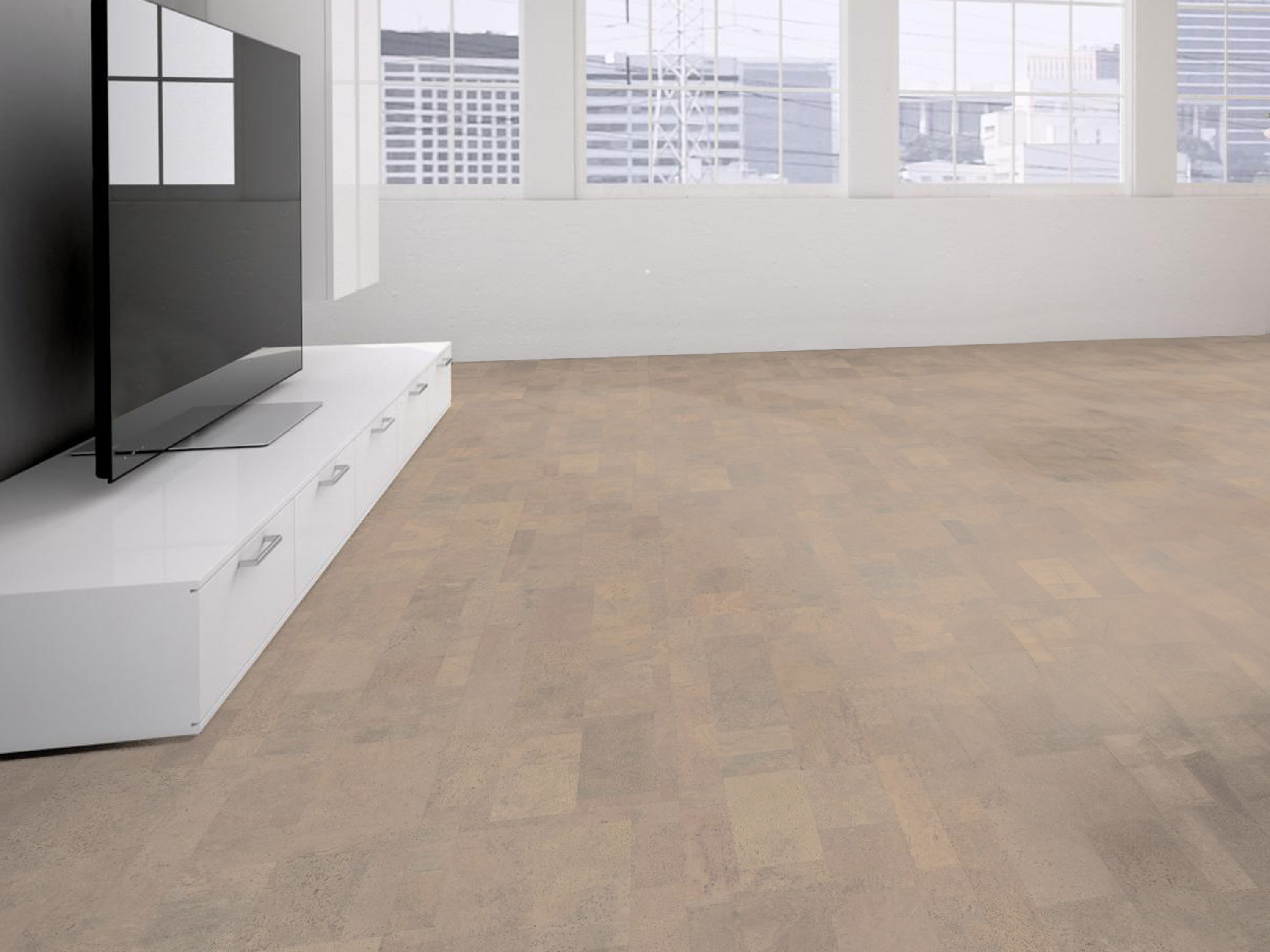 TRECOR® Klick Korkboden Merida - 10 mm Stark - Farbe: Elfenbein