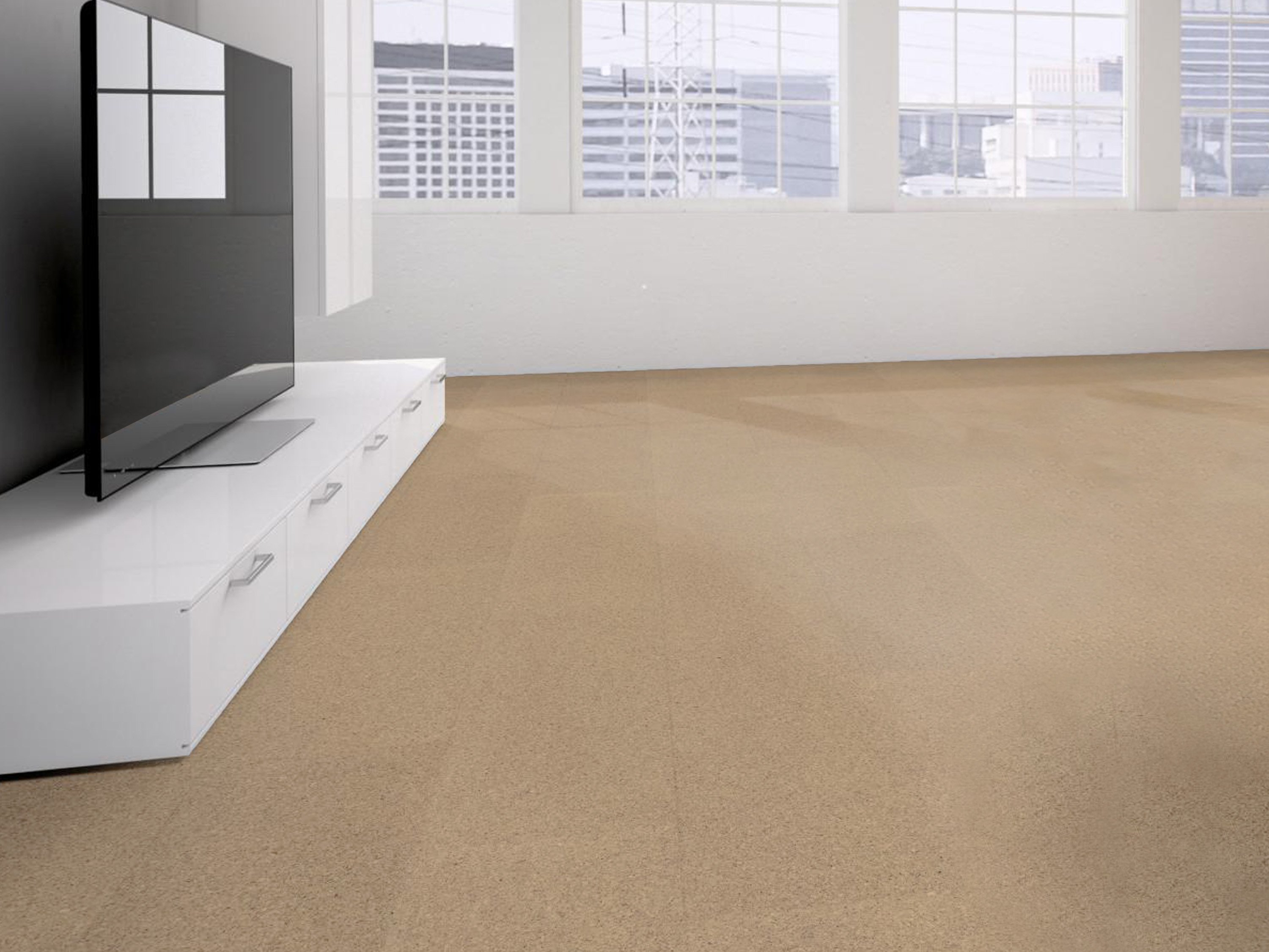 TRECOR® Klick Korkboden PORTO - 10 mm Stark - Farbe: Elfenbein
