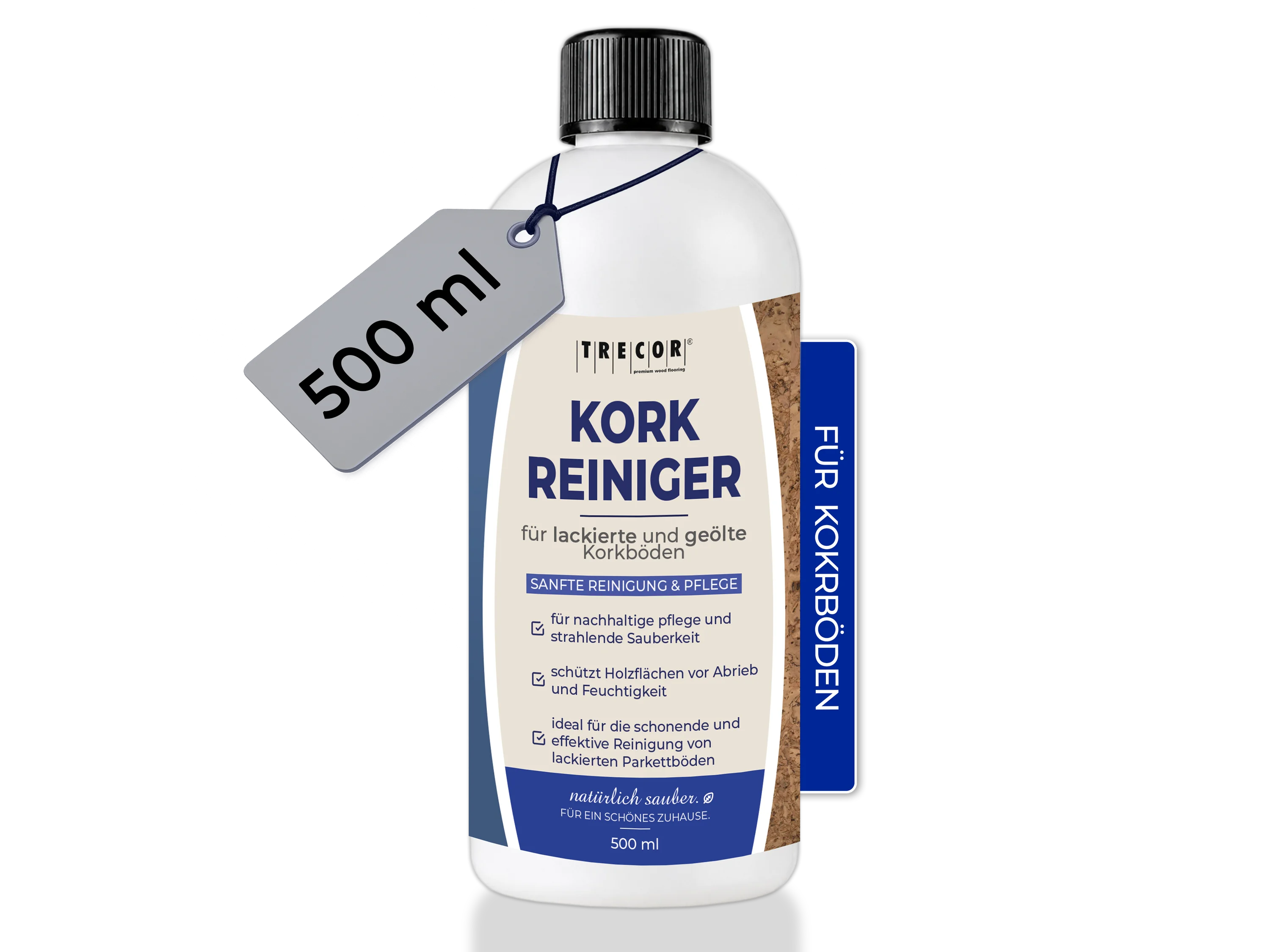 TRECOR® Korkboden Reinigungsmittel mit starker Reinigungskraft für Korkböden