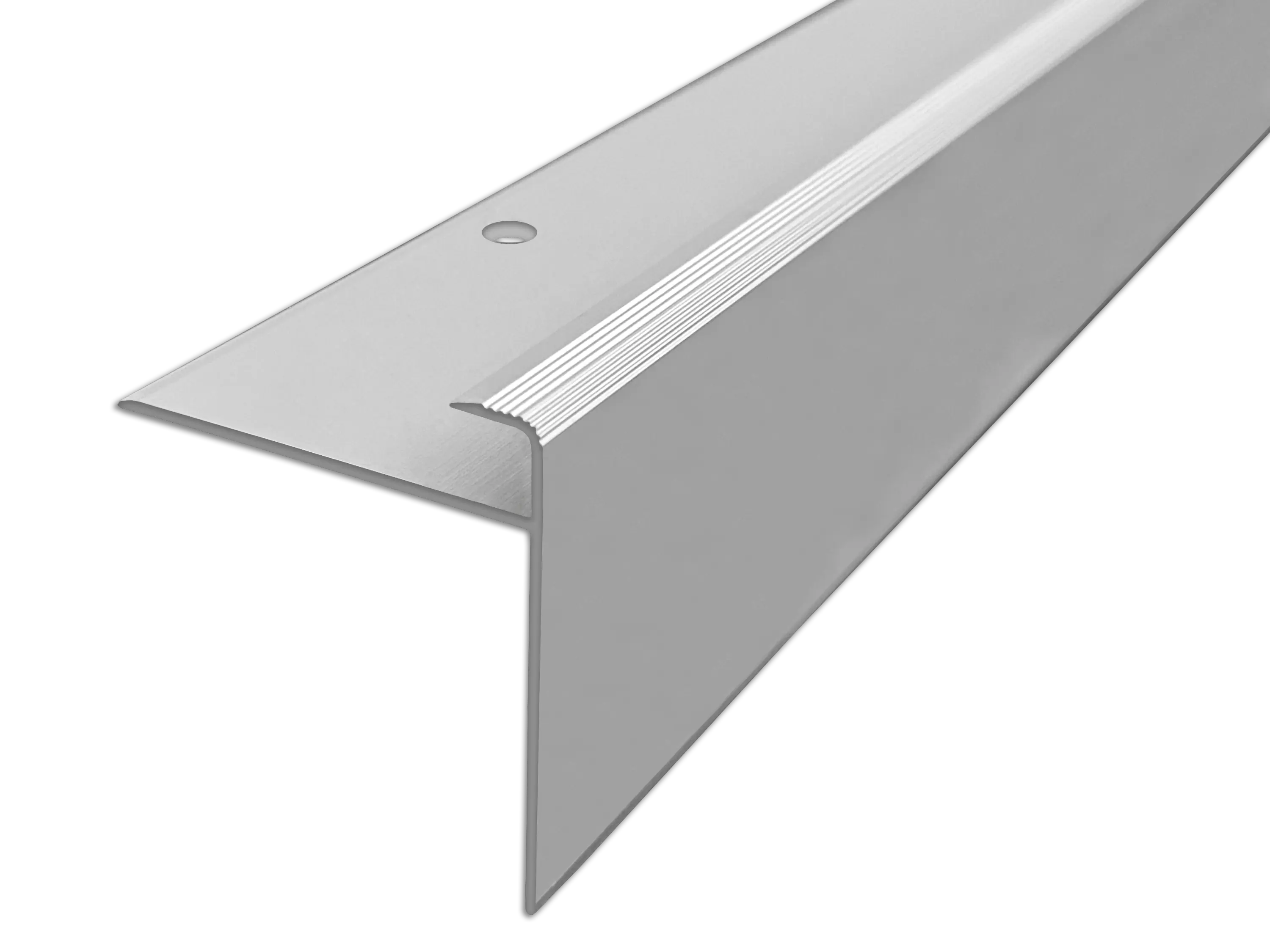 ufitec® Einschubprofil für Belagshöhe bis 8,5 mm | 44 mm Nase Treppen-/Stufen Abschlussprofil