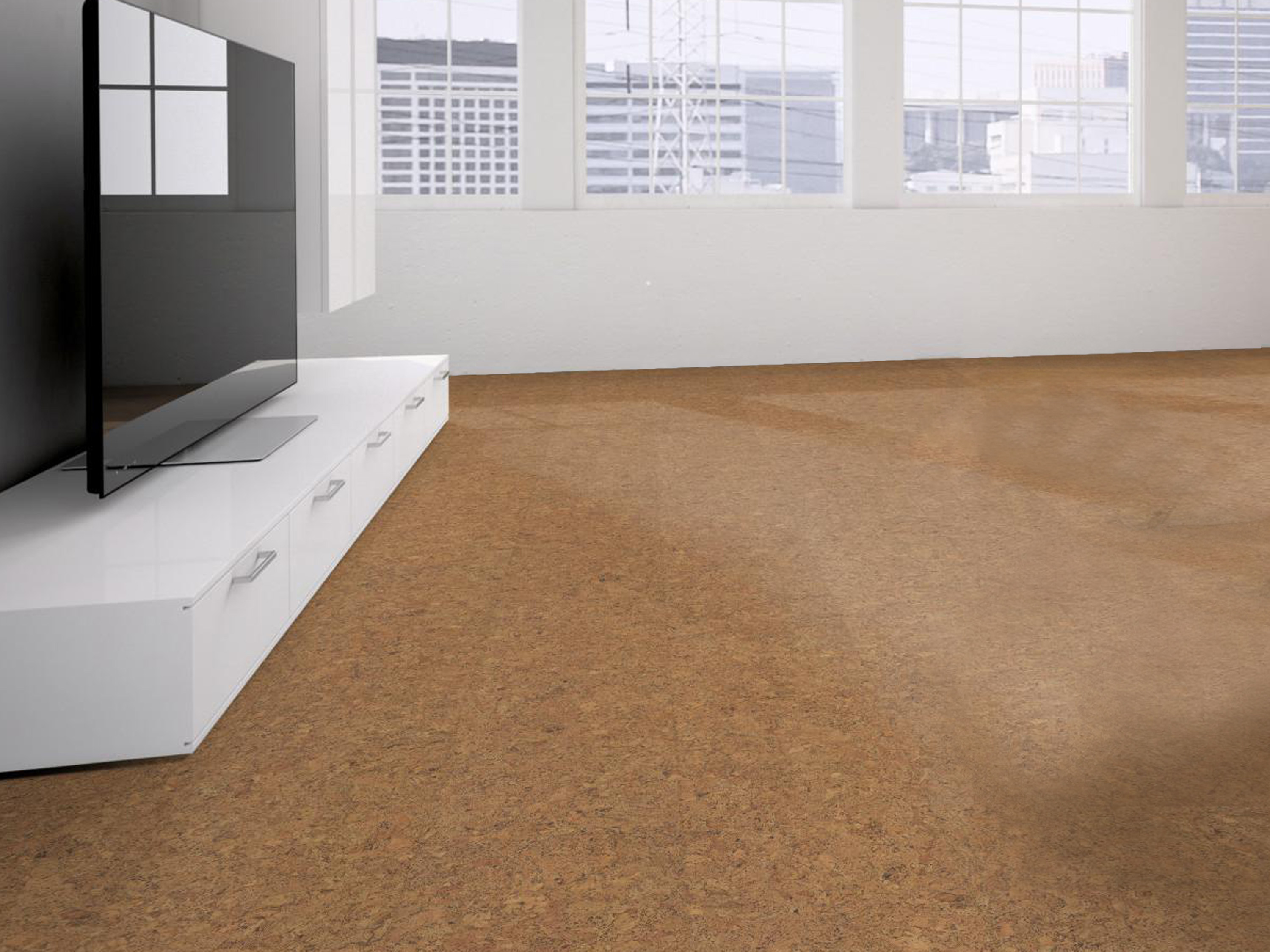 TRECOR® Klick Korkboden Evora - 10 mm Stark - Farbe: Natur - Keramiklack