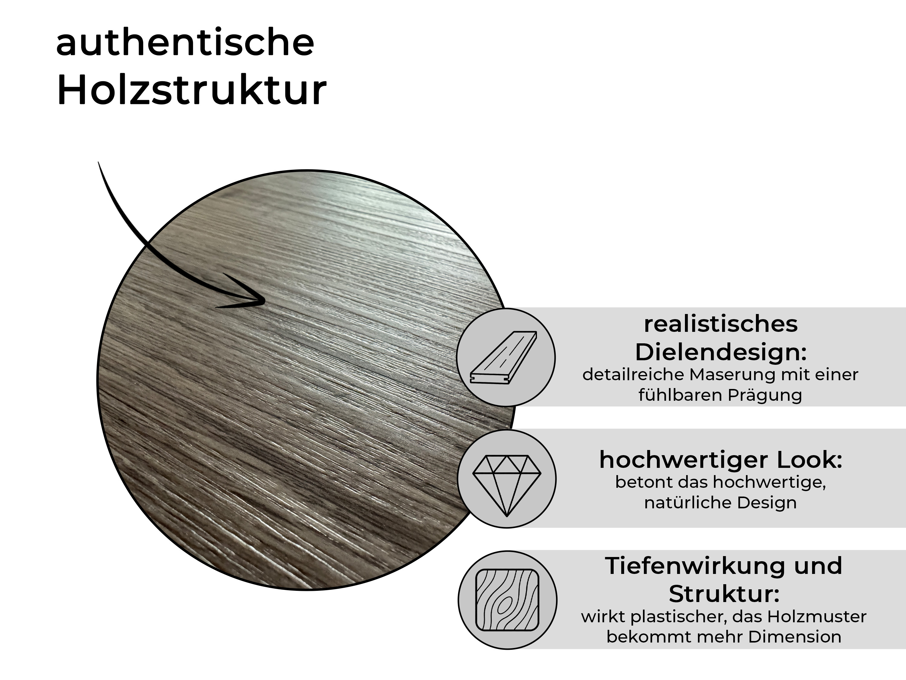 TRECOR® LVT Dryback Klebe-Vinylboden Eiche Rustikal Braun Landhausdiele – wasserfest, 2 mm stark, 0,3 mm Nutzschicht