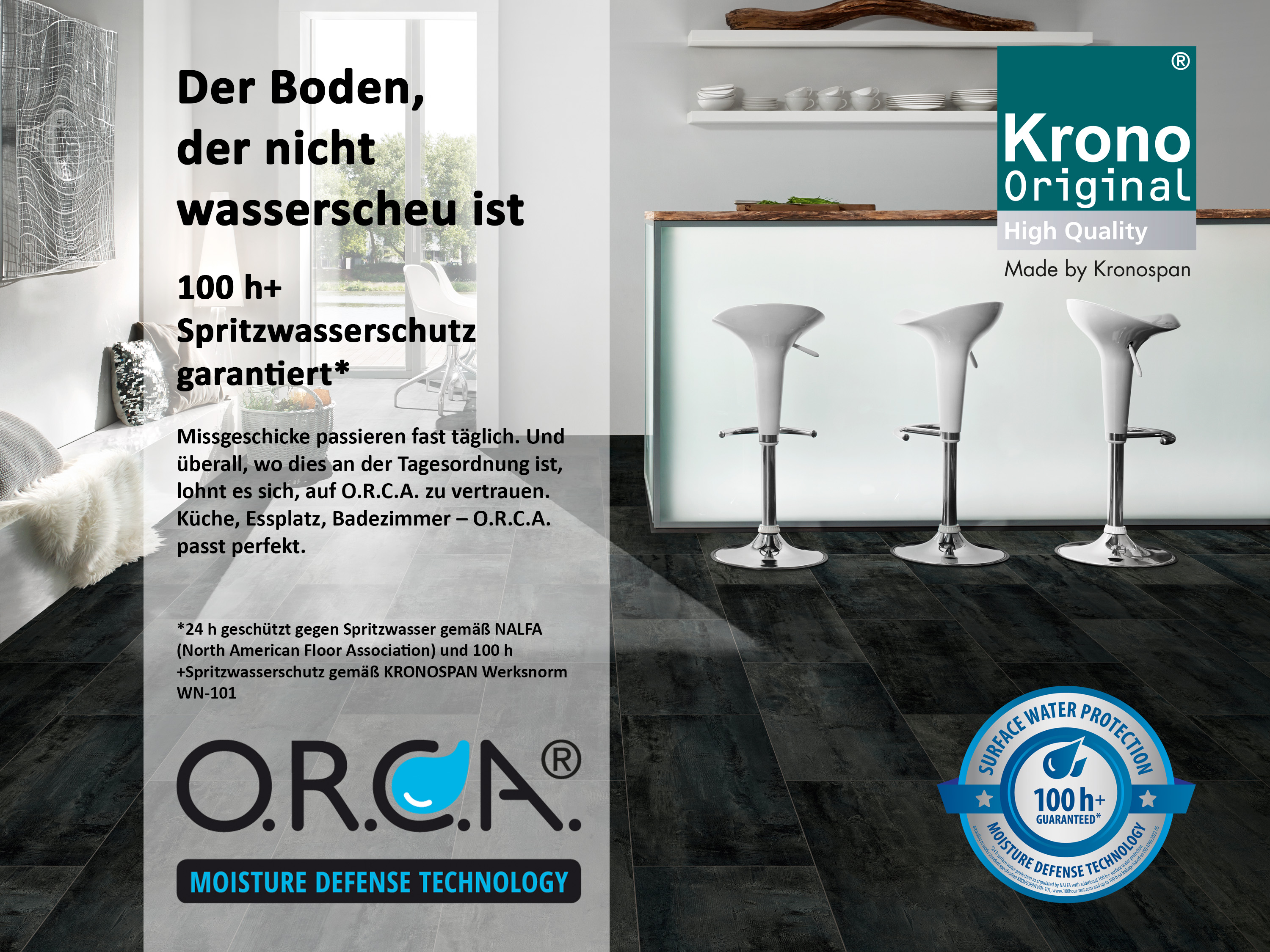 Klick Designboden Ashland Oak K452 Organic Clever Silent 7 mm mit integr. Trittschalldämmung + ORCA Technologie