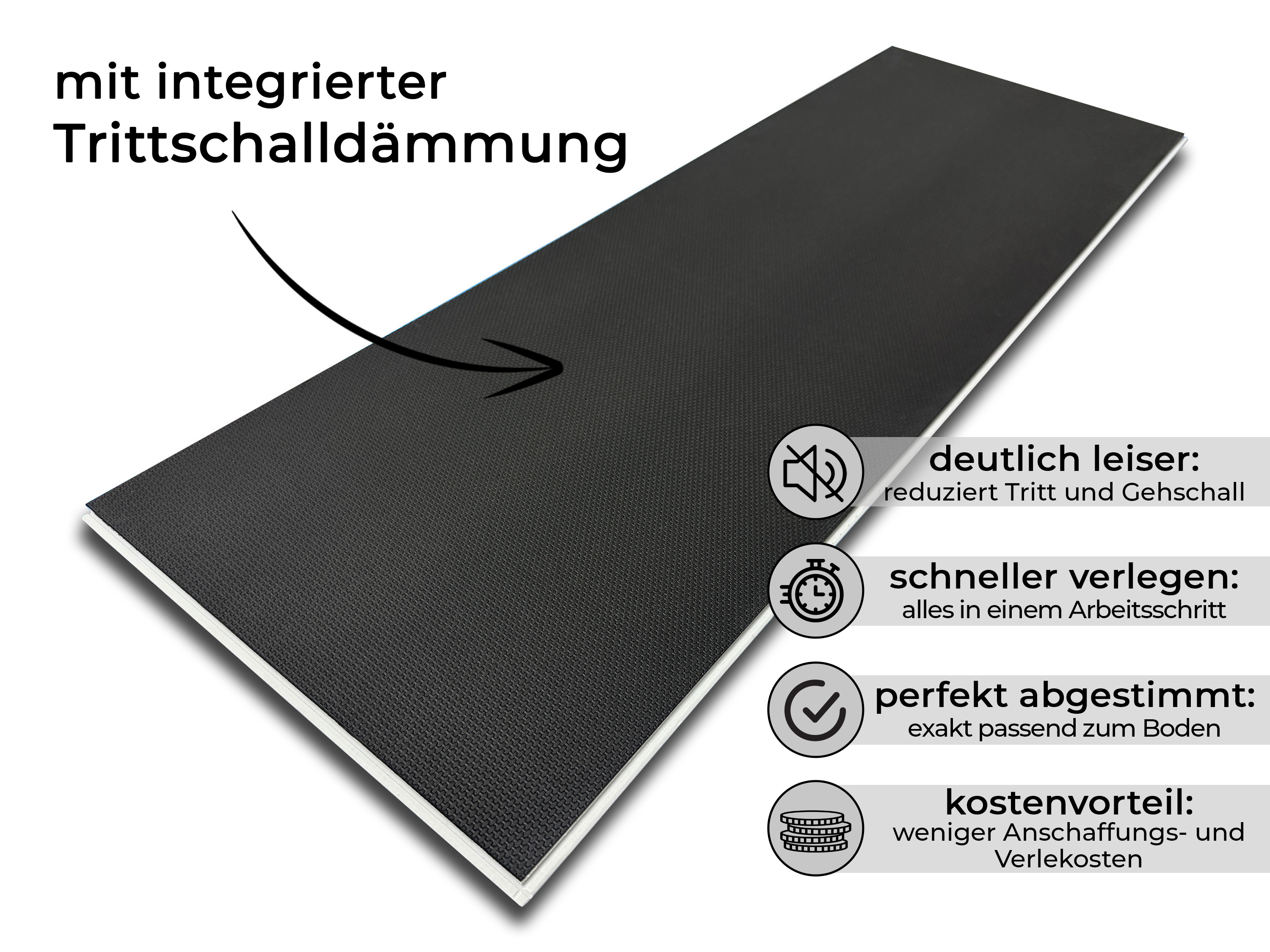 Klick Vinylboden Brooklyn Dark Fliesendekor SPC Klickvinyl 5 mm stark mit Trittschalldämmung - farbige V4 Fuge