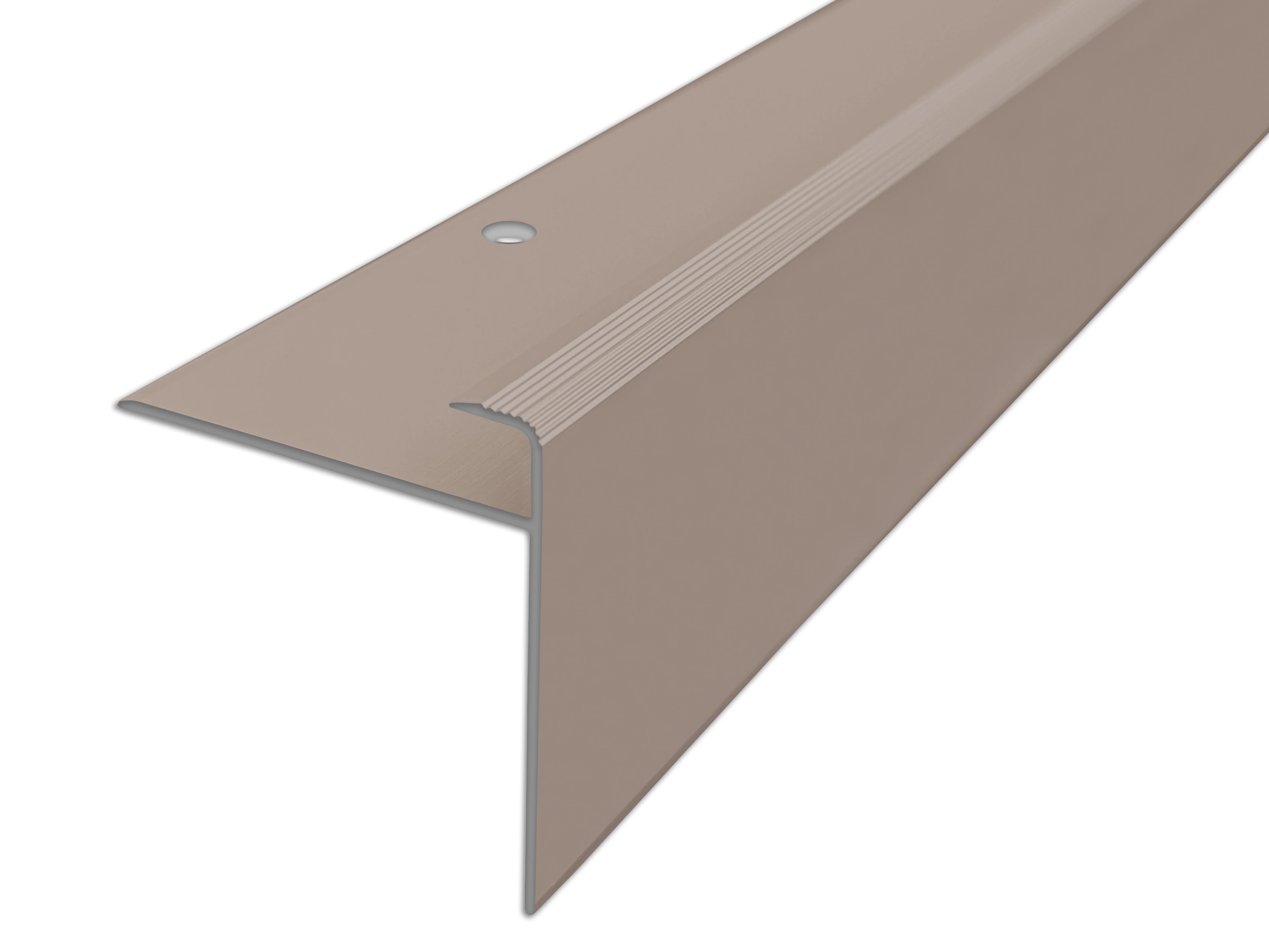 ufitec® Einschubprofil für Belagshöhe bis 8,5 mm | 44 mm Nase Treppen-/Stufen Abschlussprofil