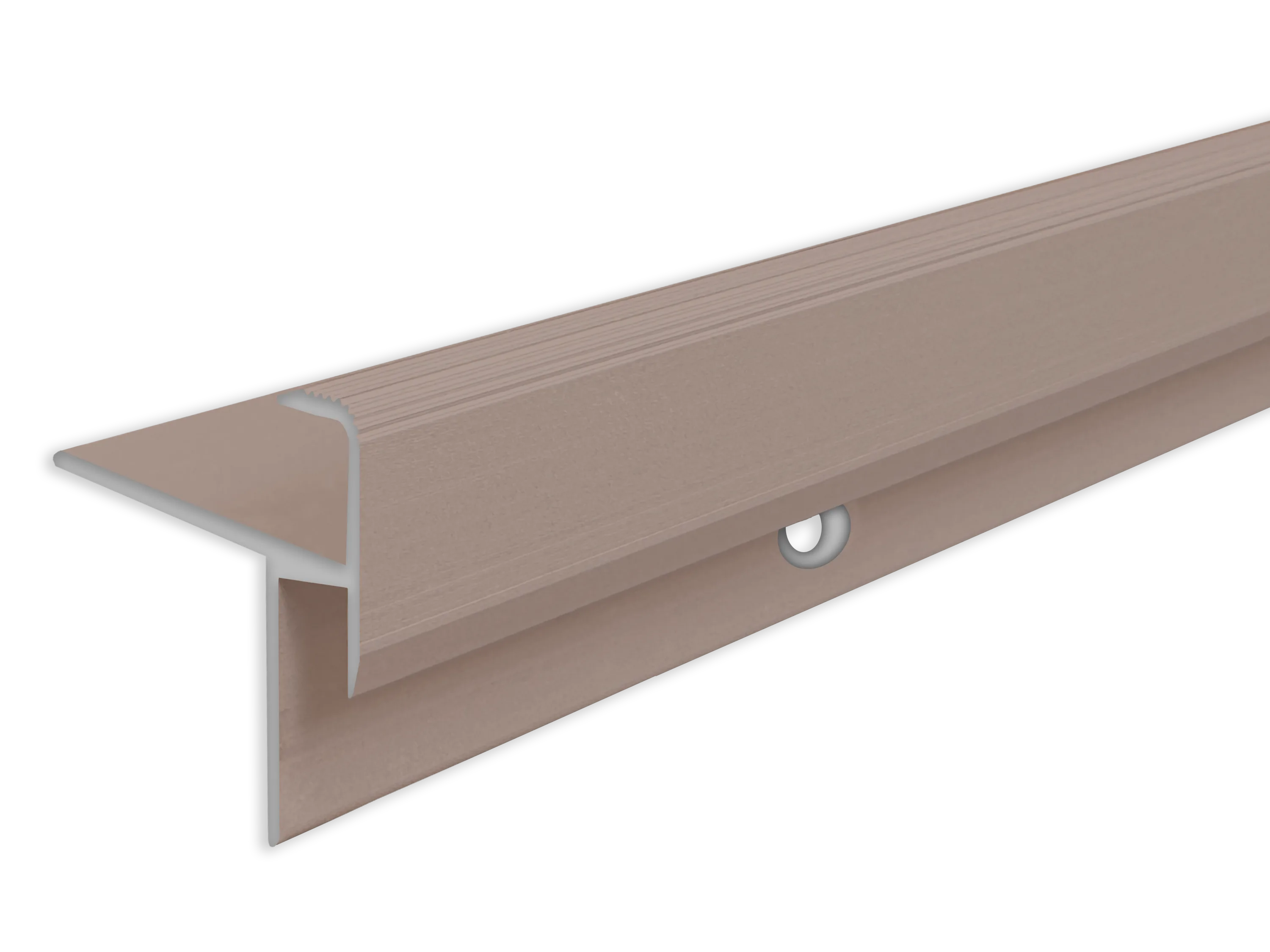 ufitec® Treppenkantenprofil beidseitig für Laminat u. Parkett - Belagshöhen von 8,5 mm Alu eloxiert