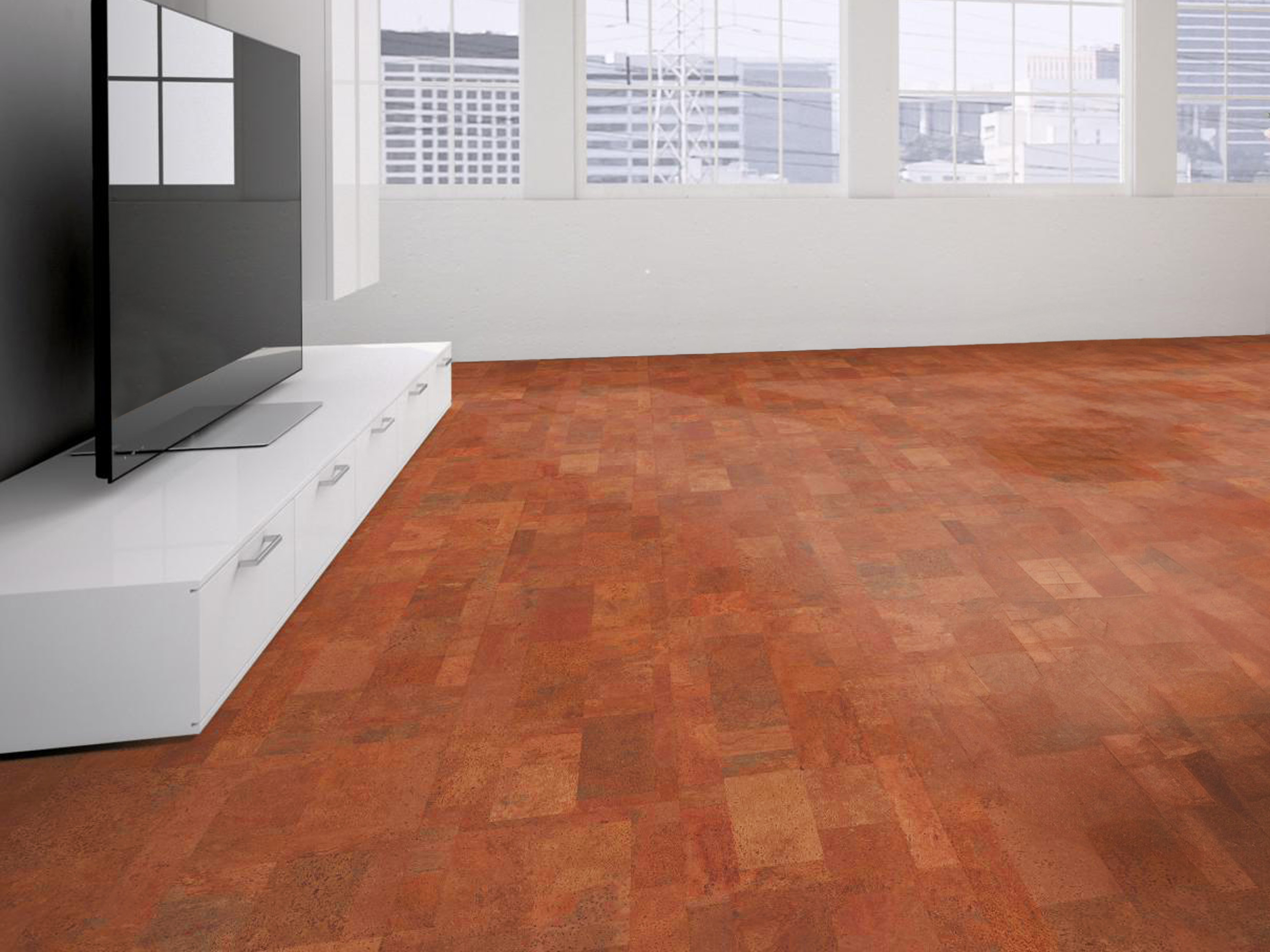 TRECOR® Klick Korkboden Merida - 10 mm Stark - Farbe: Korallenrot
