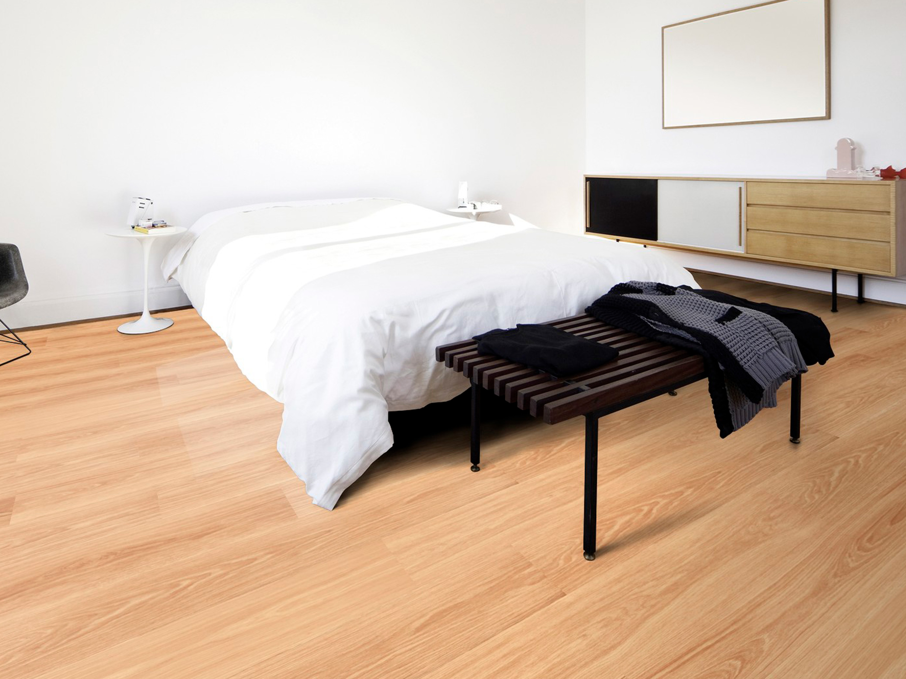 Kork Designboden Wood Basic - Haven Oak, digitalbedrucktes Korkfurnier
