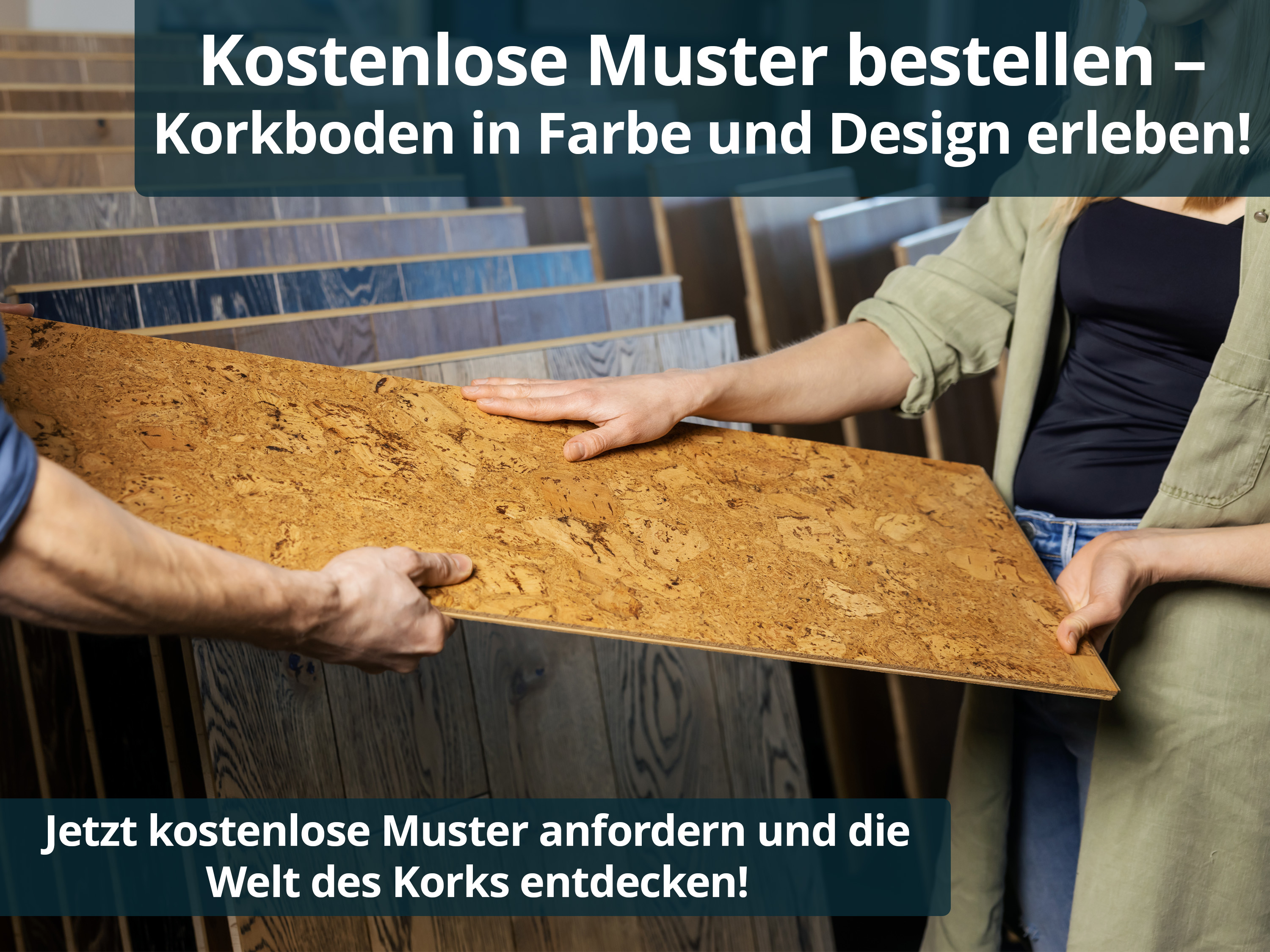 TRECOR® Klick Korkboden Stilo - 10 mm Stark - Farbe: Natur 